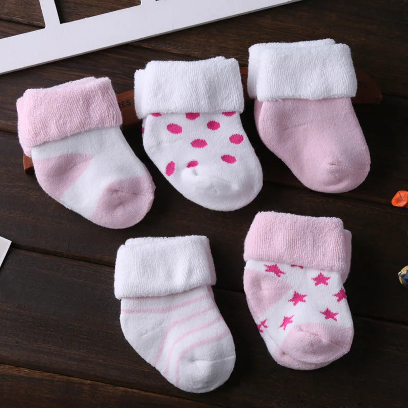 Kiddiezoom Unisex Non Skid Baby Socks 0 To 12 Months