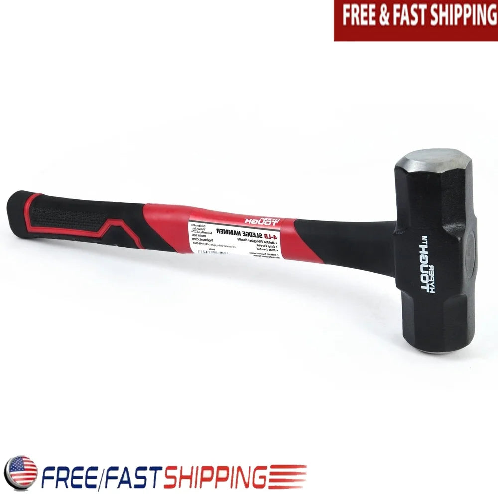 NONEDIY Sledge Hammer With Fiberglass Handle And Carbon Steel Head