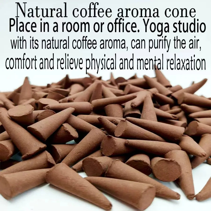 Coffee Scented Incense Cones for Home Yoga Meditation