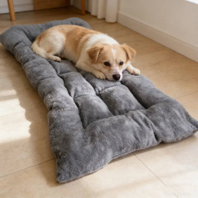 Plush Super Soft Dog Bed Sofa Fleece Crate Mat Pad