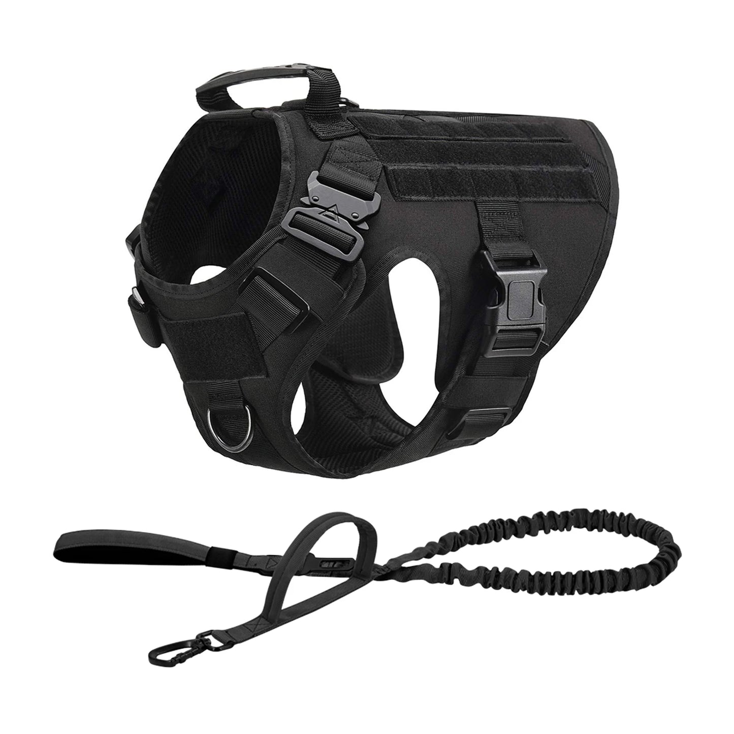 PETRAVELCN Tactical Dog Harness Molle Vest for Dogs