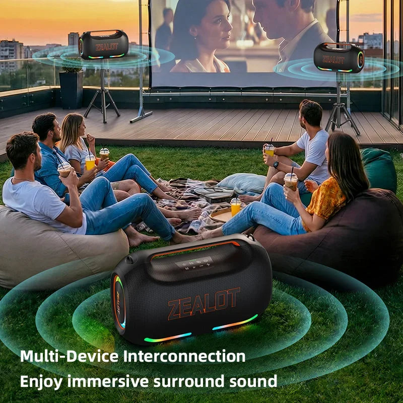 Zealot 300W Portable Bluetooth Speaker Wireless Waterproof TWS
