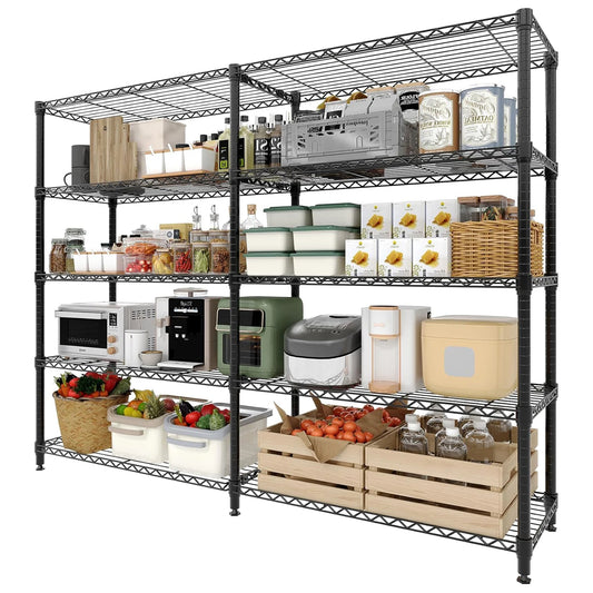 TWISTER.CK Heavy Duty Metal Shelving Unit 5-Tier Organizer