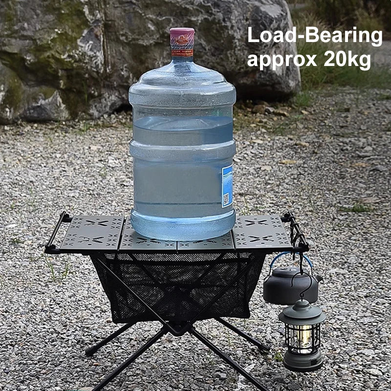 West Tune Folding Camping Table Aluminum Lightweight With Mesh Bag