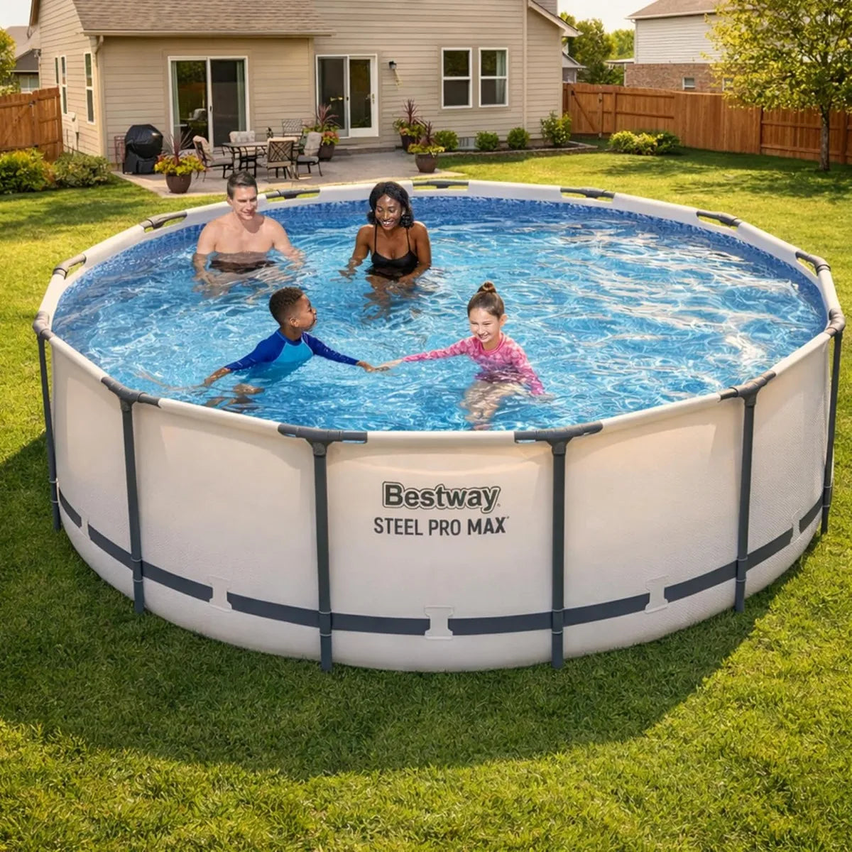Xiuwo Bestway Steel Pro Max Above Ground Pool Kit Set