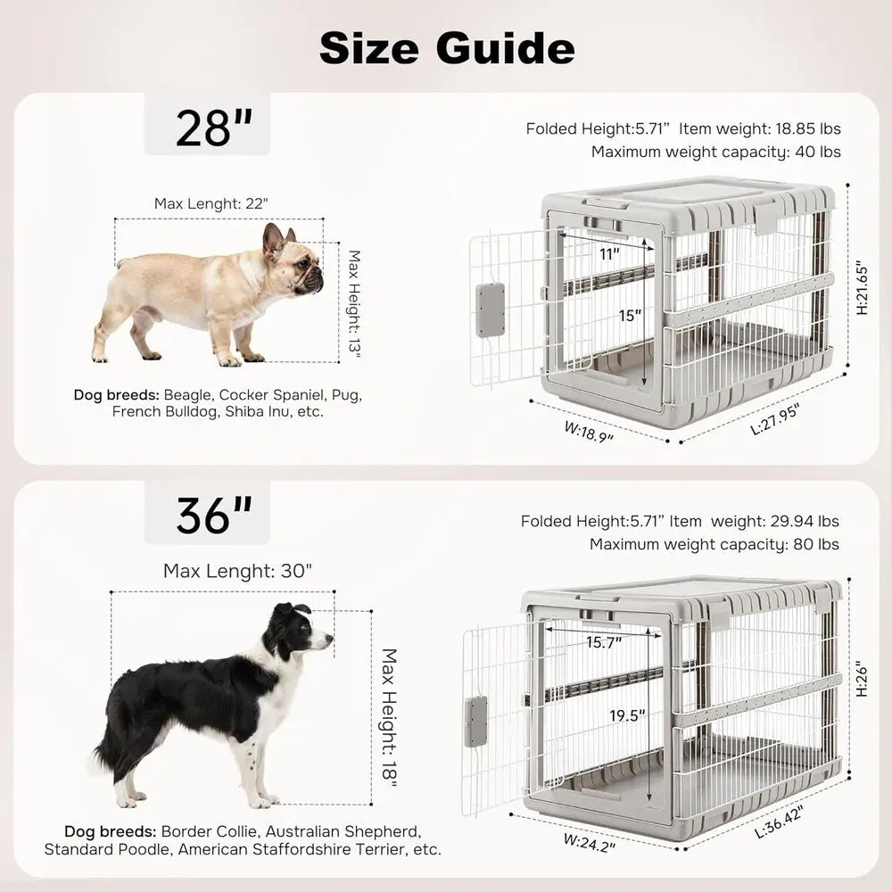 Collapsible Heavy Duty Dog Kennel For Indoor And Outdoor Use