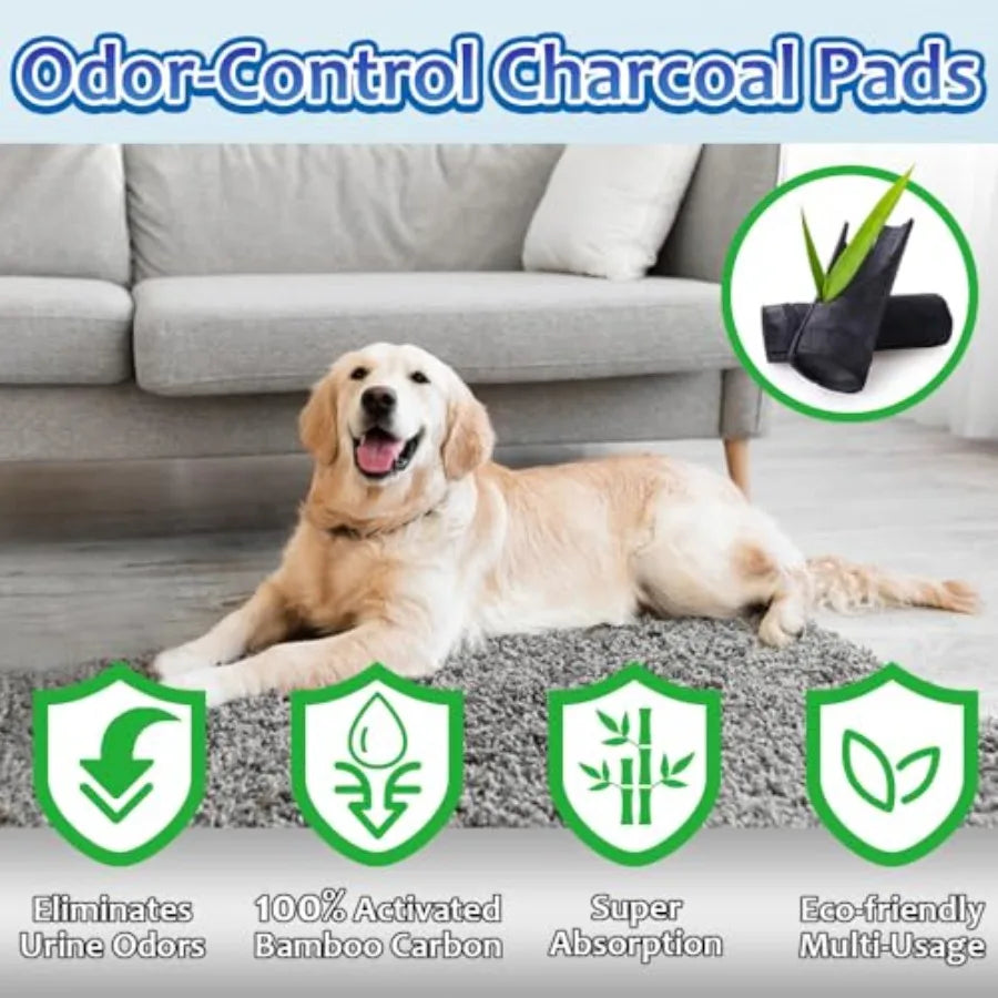 Charcoal Dog Pee Pads Odor Control Disposable Urine Pads
