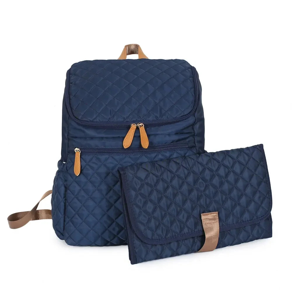 Multifunctional Baby Diaper Bag Backpack With Insulated Bottle Holder