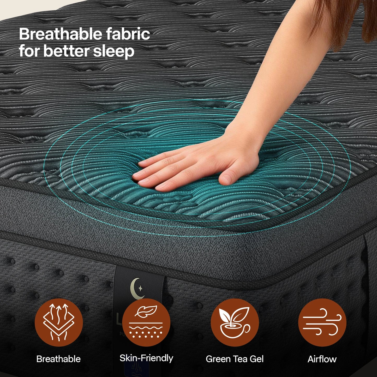 Layroad Hybrid Memory Foam Mattress In A Box With Springs