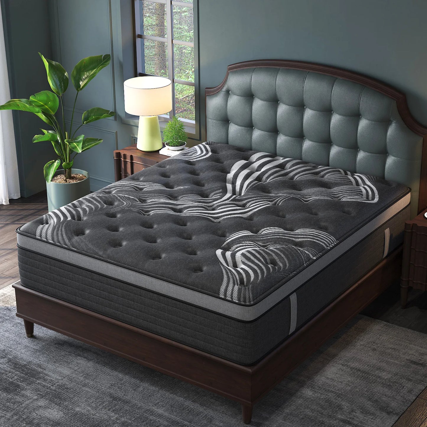 SweetloveCN Gel Memory Foam Hybrid Pocket Spring Mattress Medium Firm