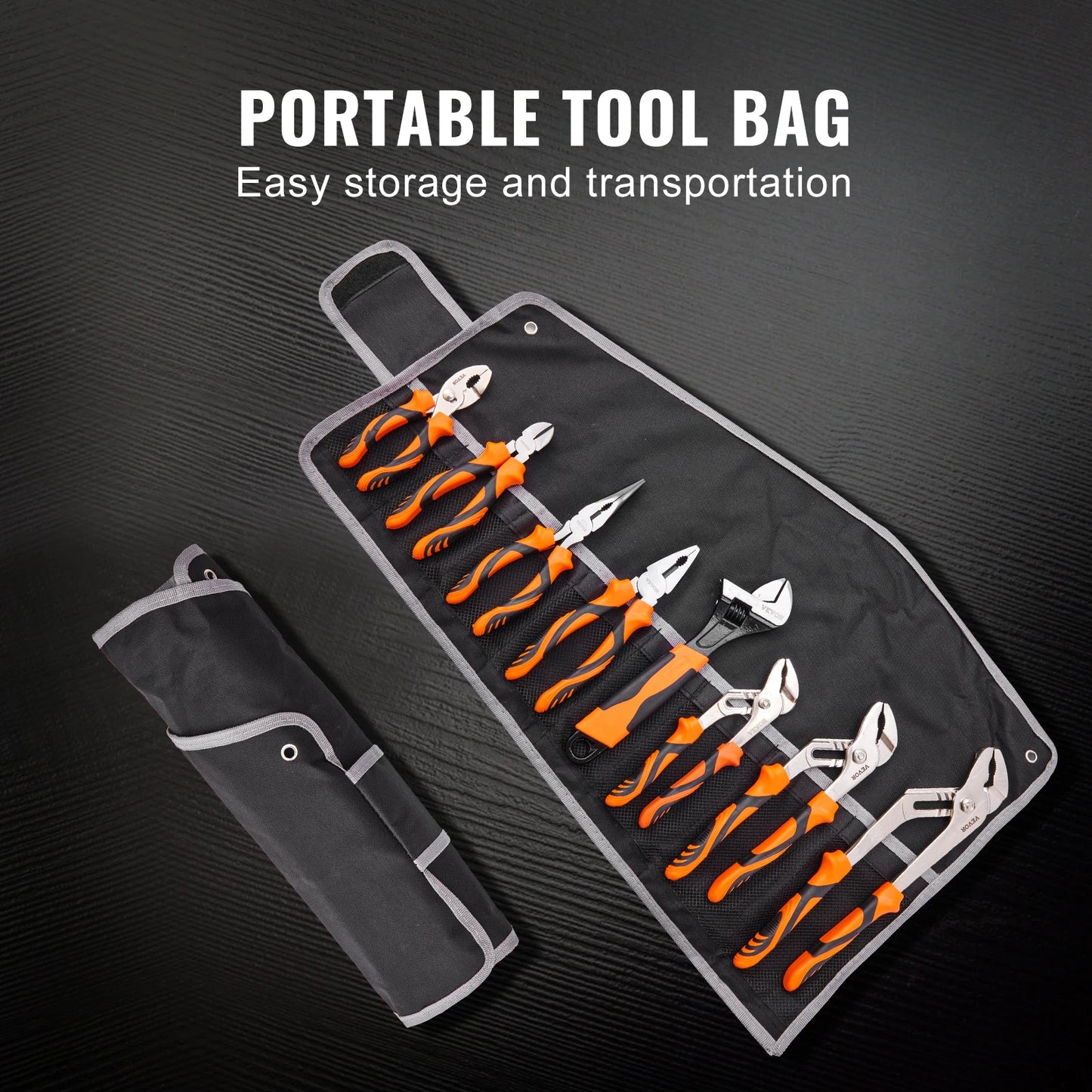 SucceBuy 8 Piece Pliers Set Linesman Slip Joint Pliers