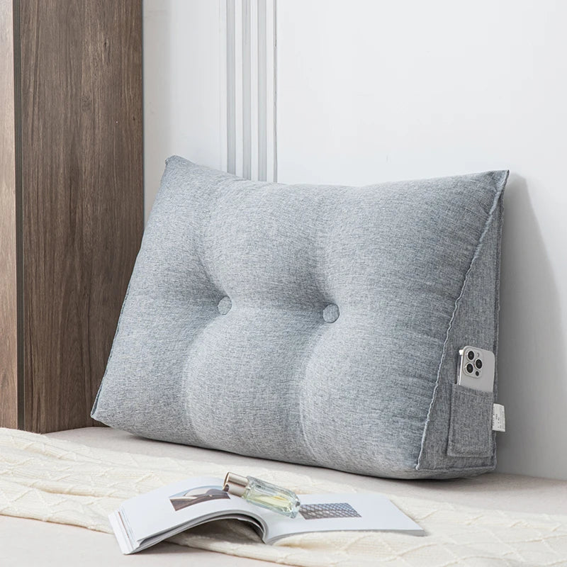 Wedge Pillow Back Support for Dorm Room Reading Bed