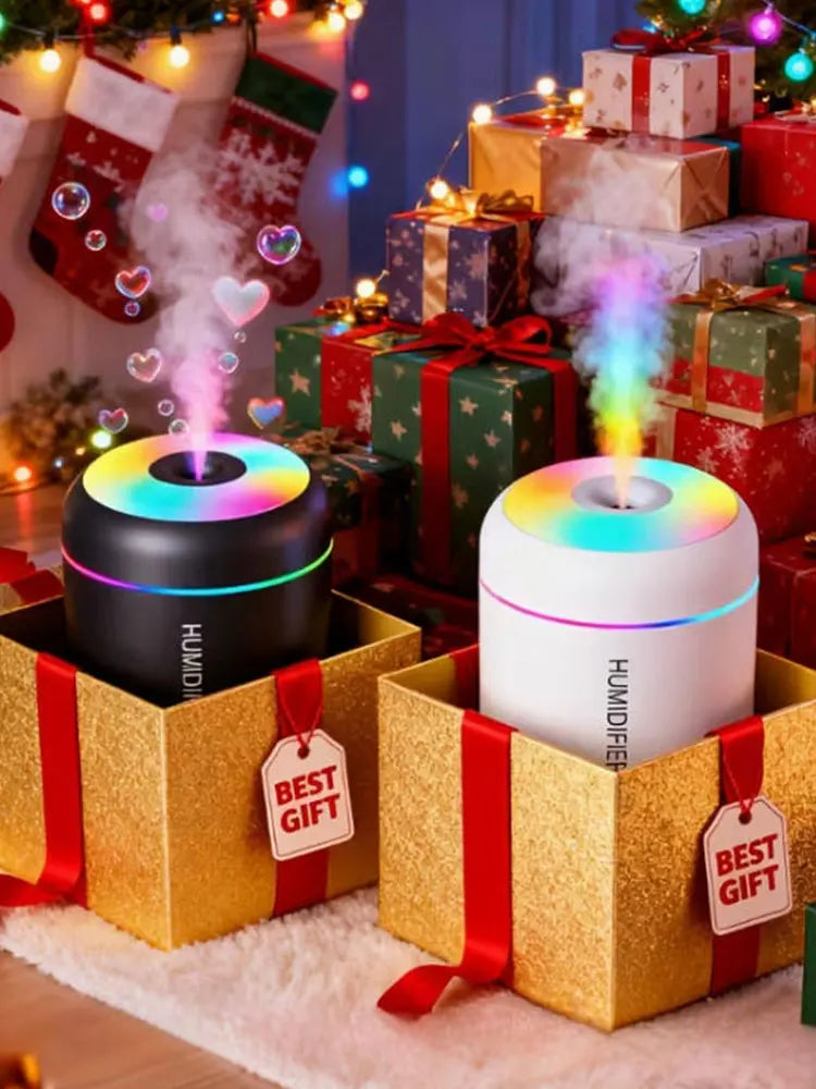 Mini USB Car Humidifier Aroma Diffuser Cute Desktop Mood Light