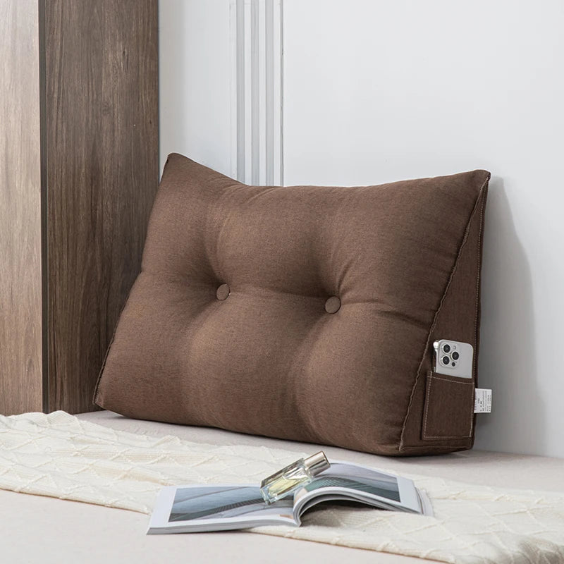 Wedge Pillow Back Support for Dorm Room Reading Bed