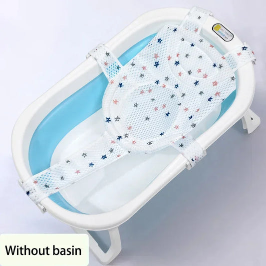 Baby Bath Net Mat Adjustable Bathtub Pillow Seat Cushion