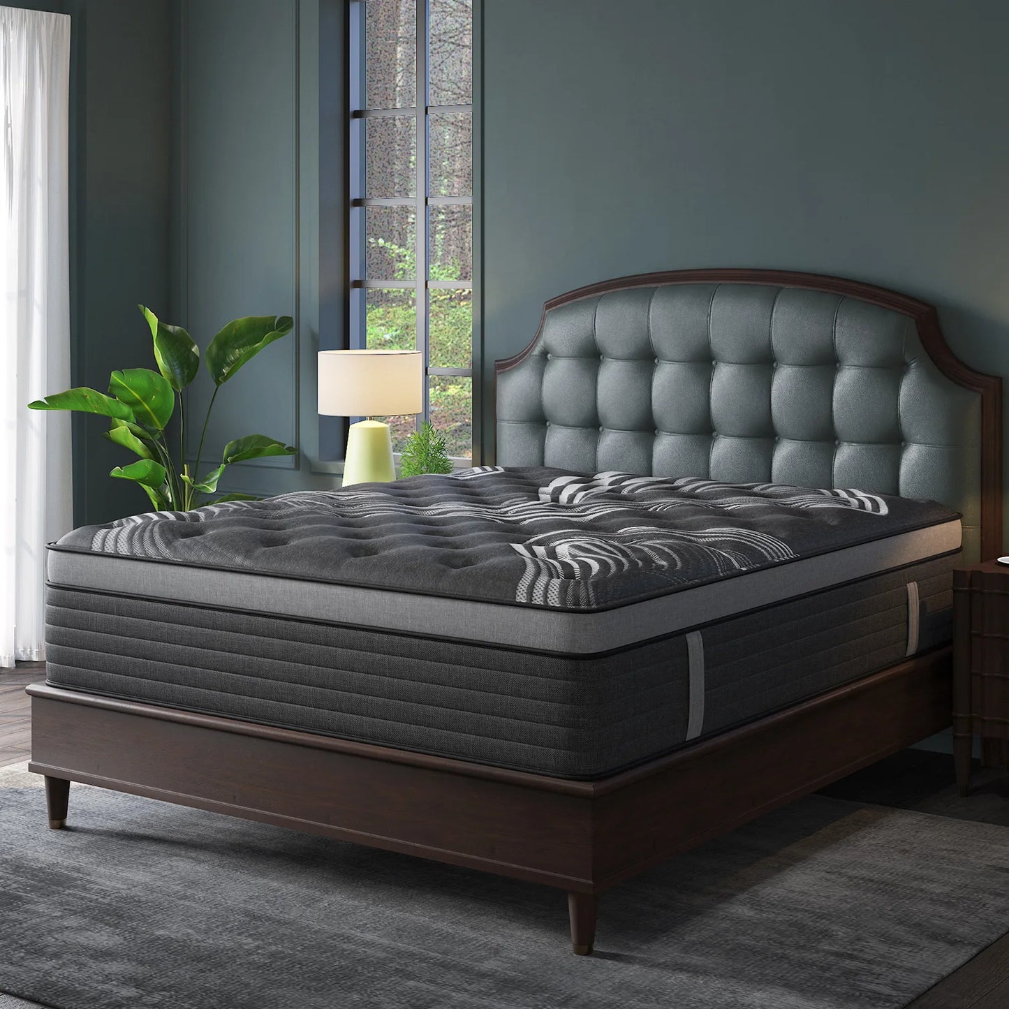 SweetloveCN Gel Memory Foam Hybrid Pocket Spring Mattress Medium Firm
