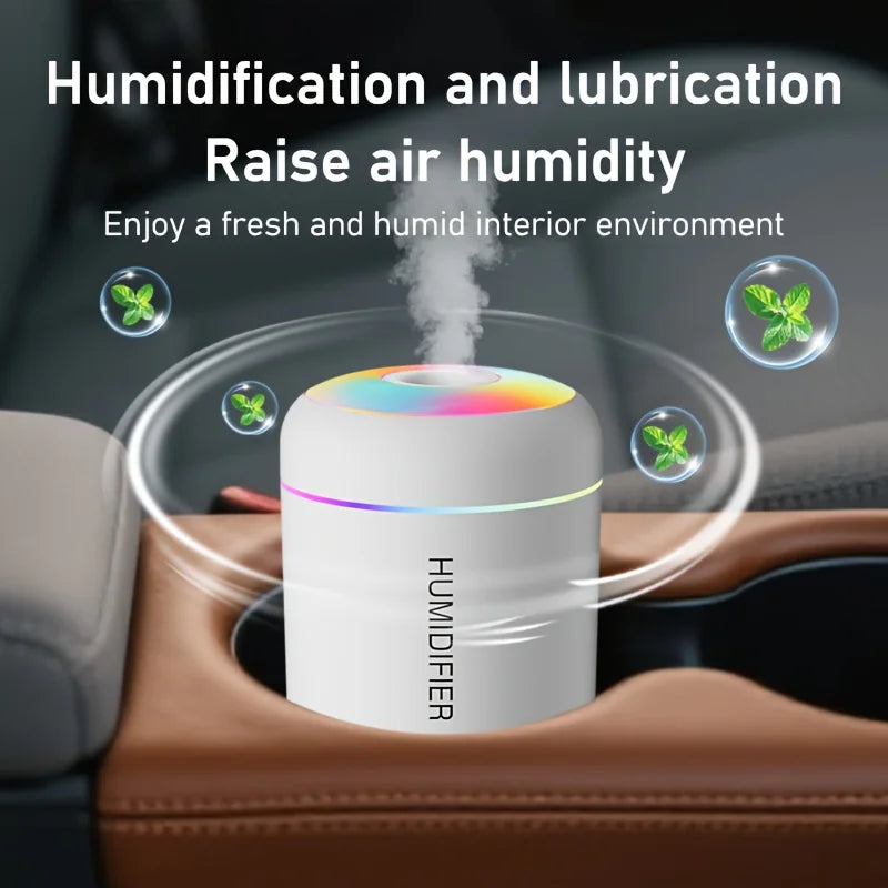 Mini USB Car Humidifier Aroma Diffuser Cute Desktop Mood Light