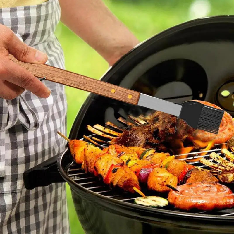 Grill Utensils Set Stainless Steel 4 Piece Heavy Duty BBQ Tools