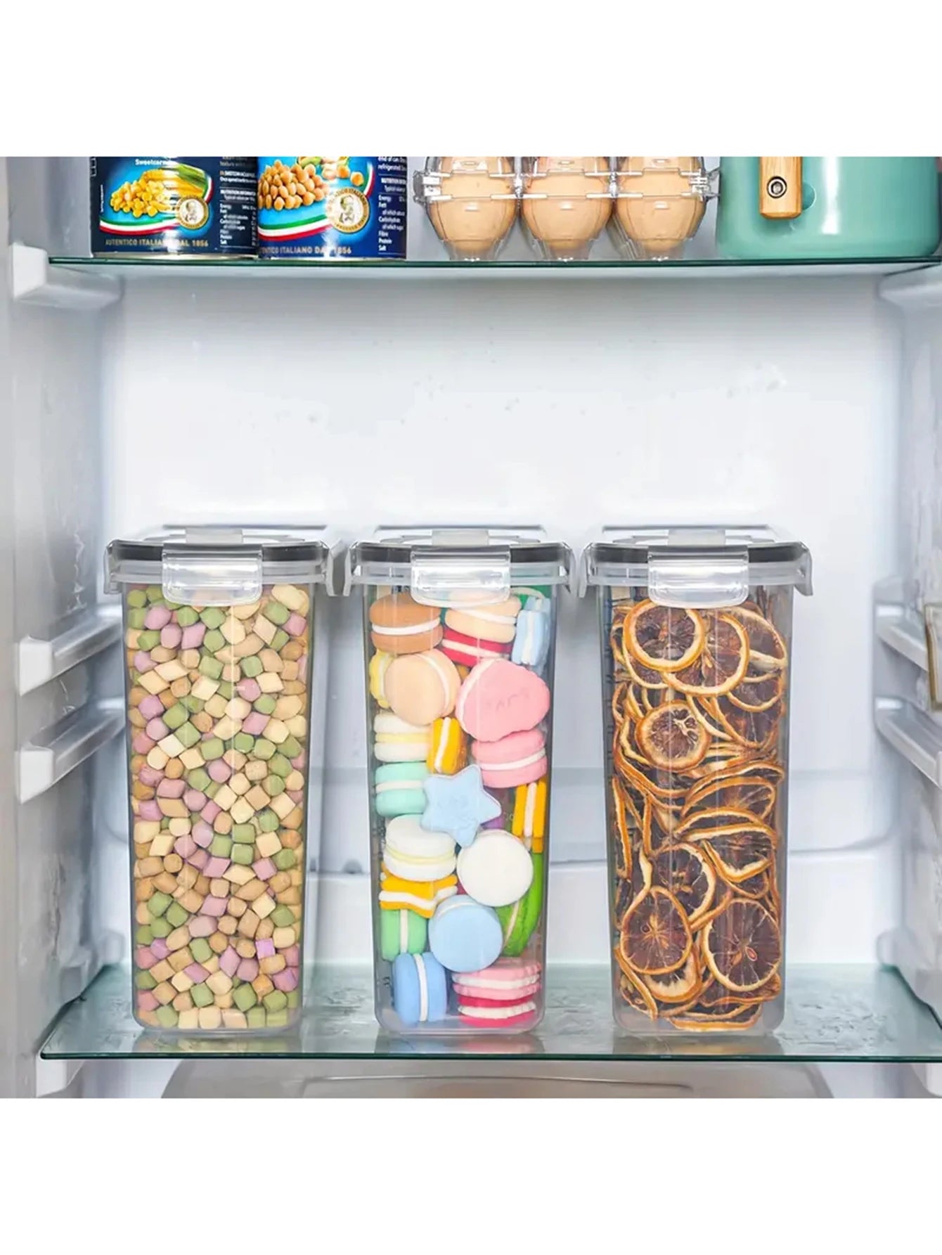 4 Pack Large Food Storage Containers For Kitchen Pantry Organization