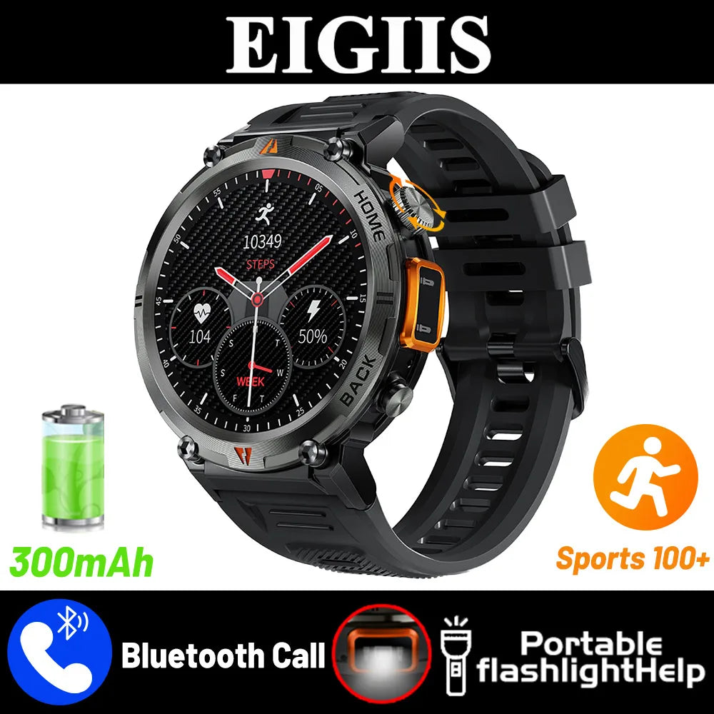 EIGIIS KE3 Smartwatch Bluetooth Call With Heart Rate Monitor