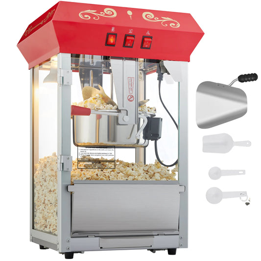 SucceBuy Electric Popcorn Maker Commercial Popper Machine SUS304 Heating Tube