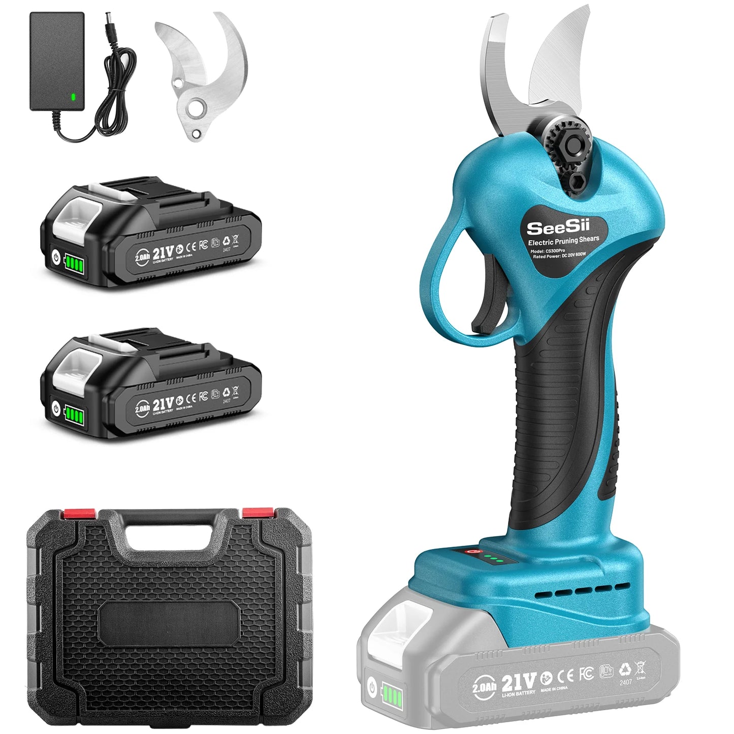 Seesii Cordless Brushless Trimming Scissors Pruner For Makita 18V Battery
