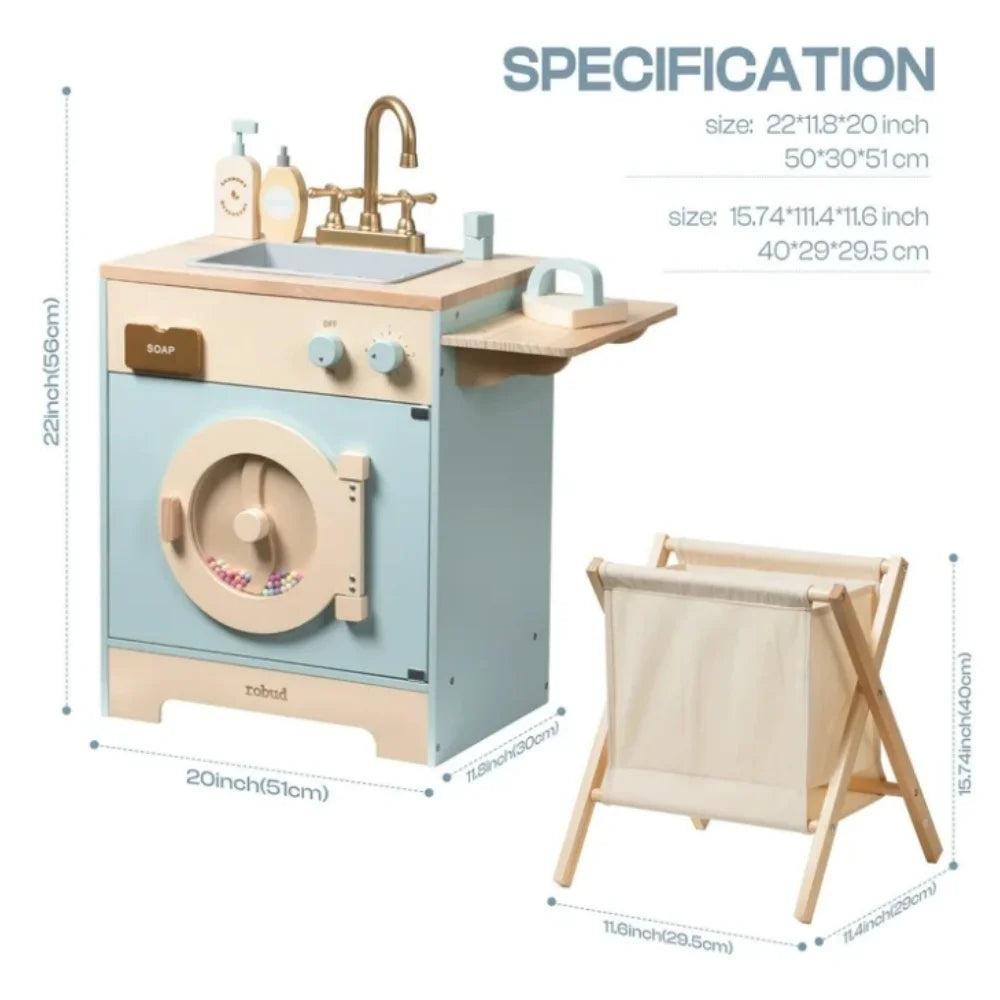 Rolife Robotime Robud Kitchen Washer Playset For Kids Ages 3+