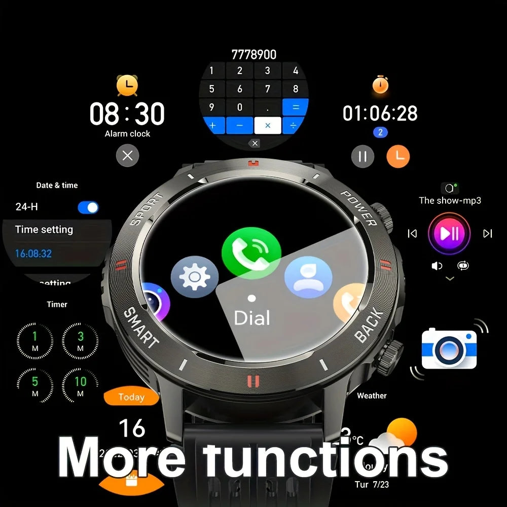 Senbono Smartwatch For Men Bluetooth Call Fitness Tracker Waterproof