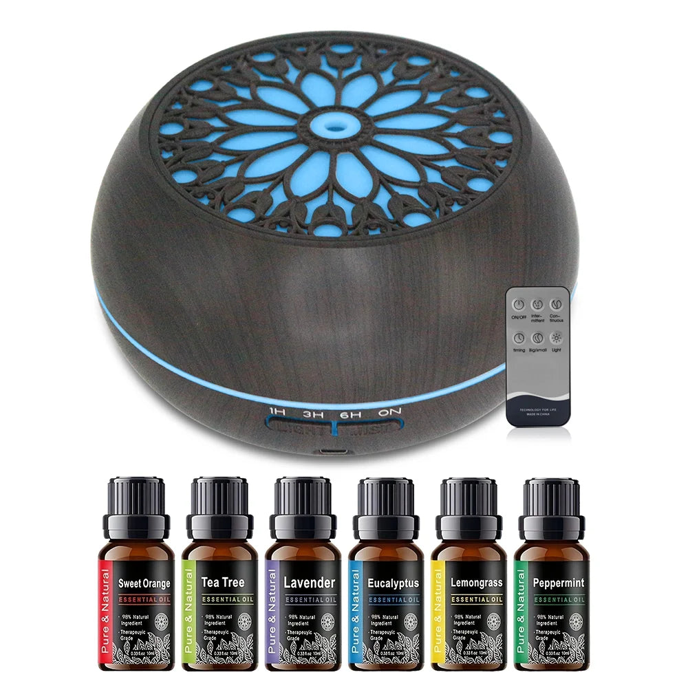 Essential Oil Diffuser Remote Control 550ml Aromatherapy Humidifier