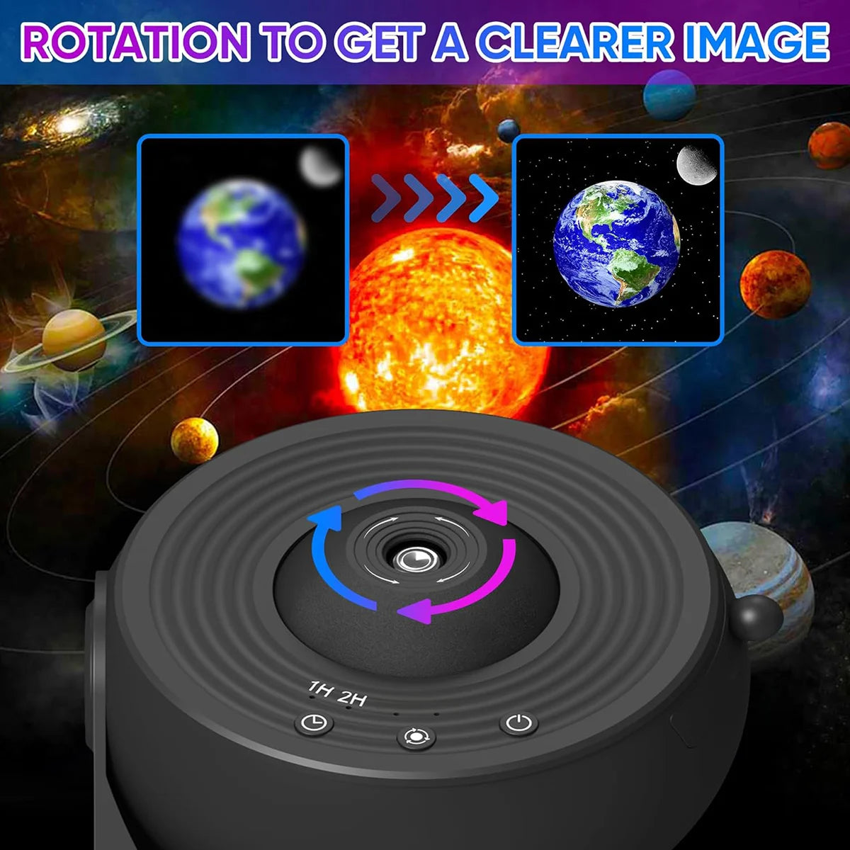 Mexllex 13 In 1 Galaxy Star Projector LED Night Light With 13 Discs