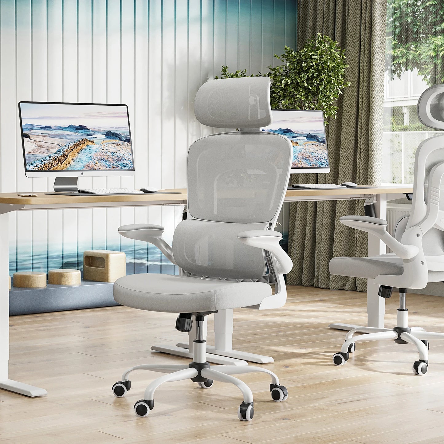 FARINI Ergonomic Office Chair With Headrest And Lumbar Support
