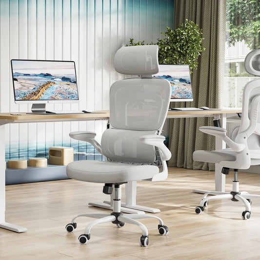 FARINI Ergonomic Office Chair With Headrest And Lumbar Support
