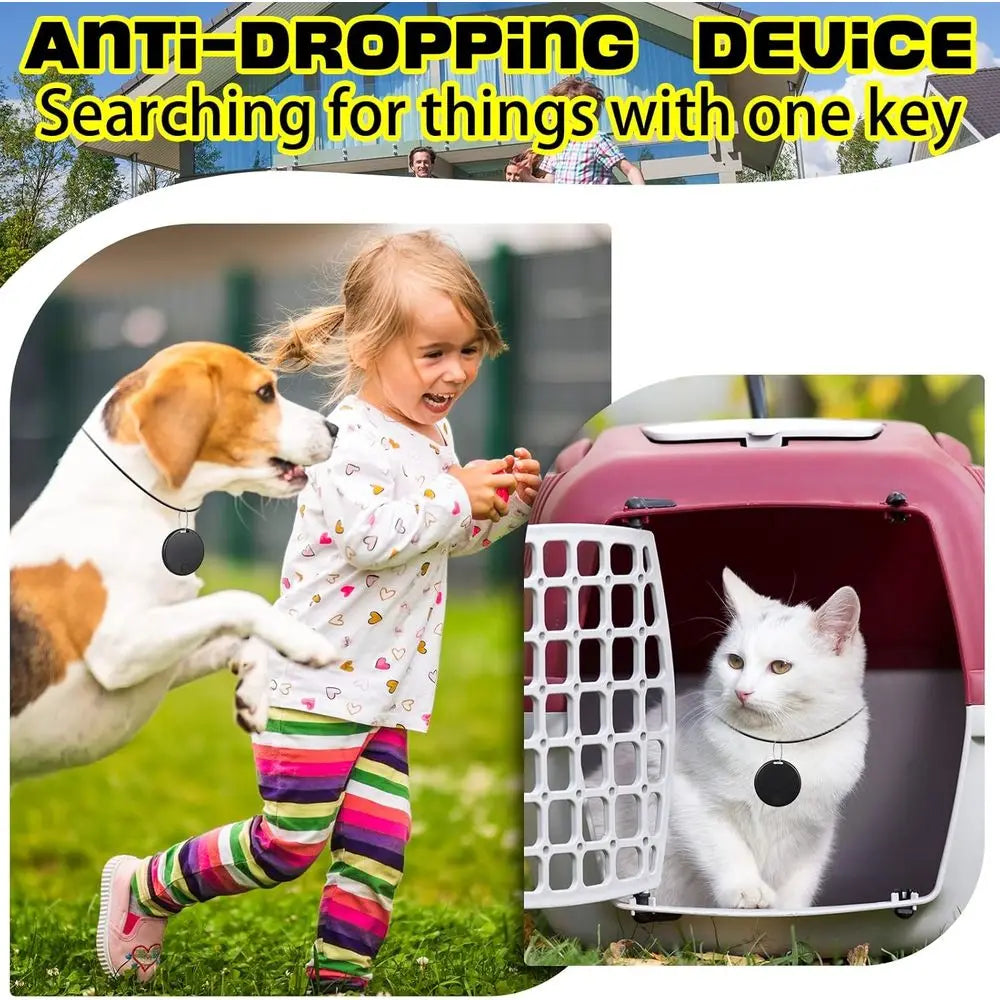 5-Pack Portable GPS Tracker Key Finder Locator for Pets
