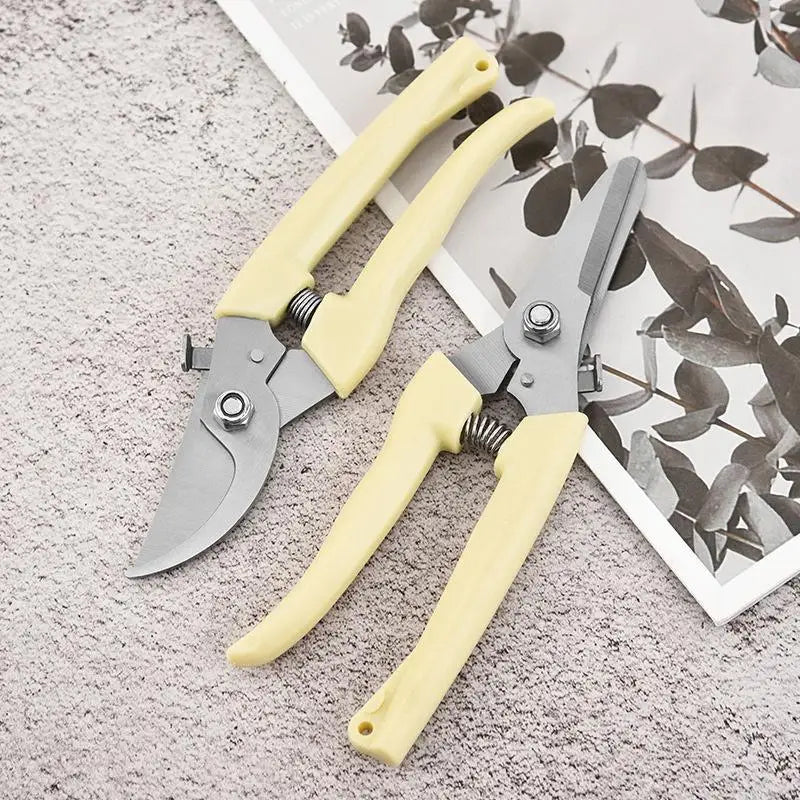 Stainless Steel Pruning Scissors Cutting Multifunctional Flower Tree Branch Bypass Garden Pruner Hand Shear Clipper Tool