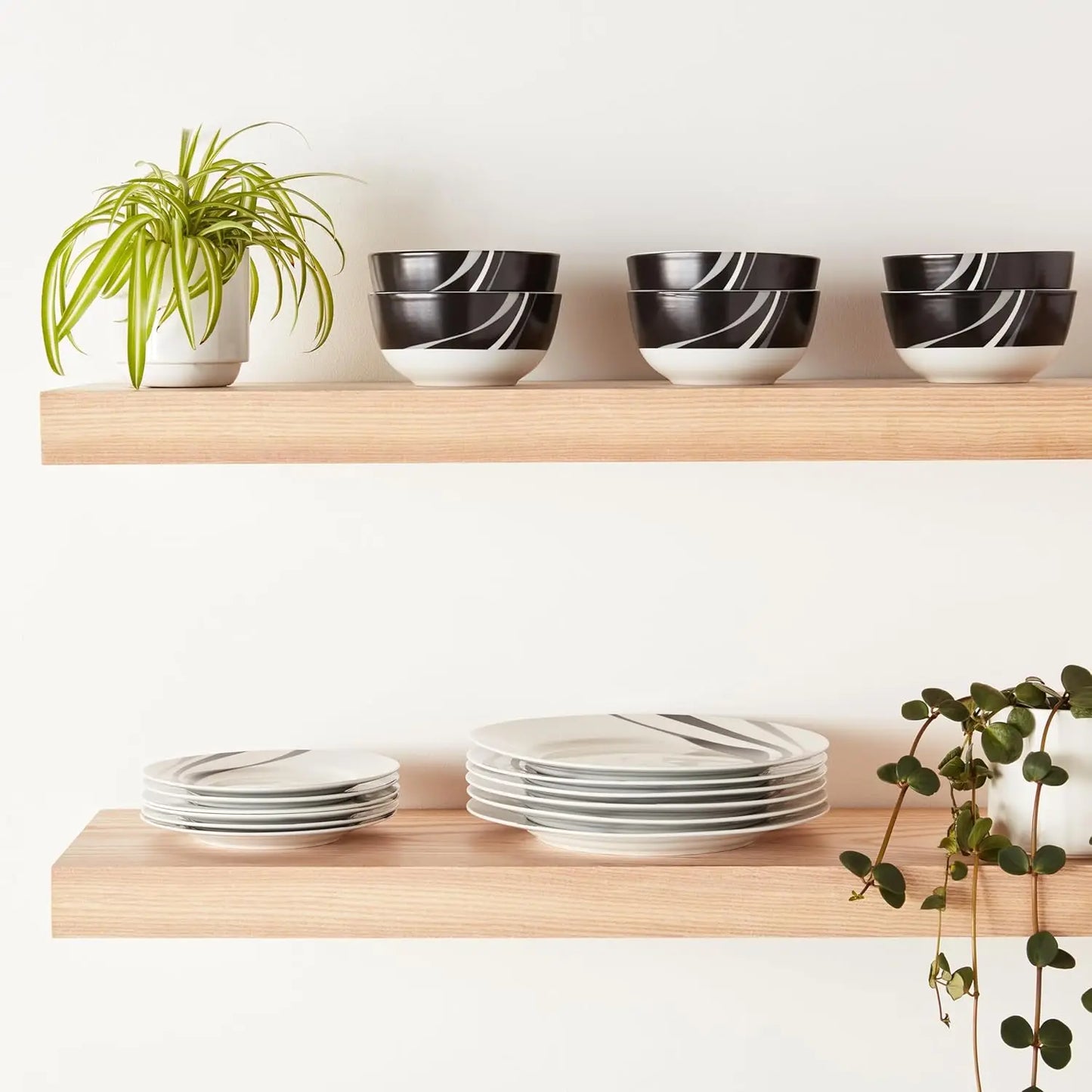 Dinnerware Set Microwave and Dishwasher Safe Plates Bowls Dishes