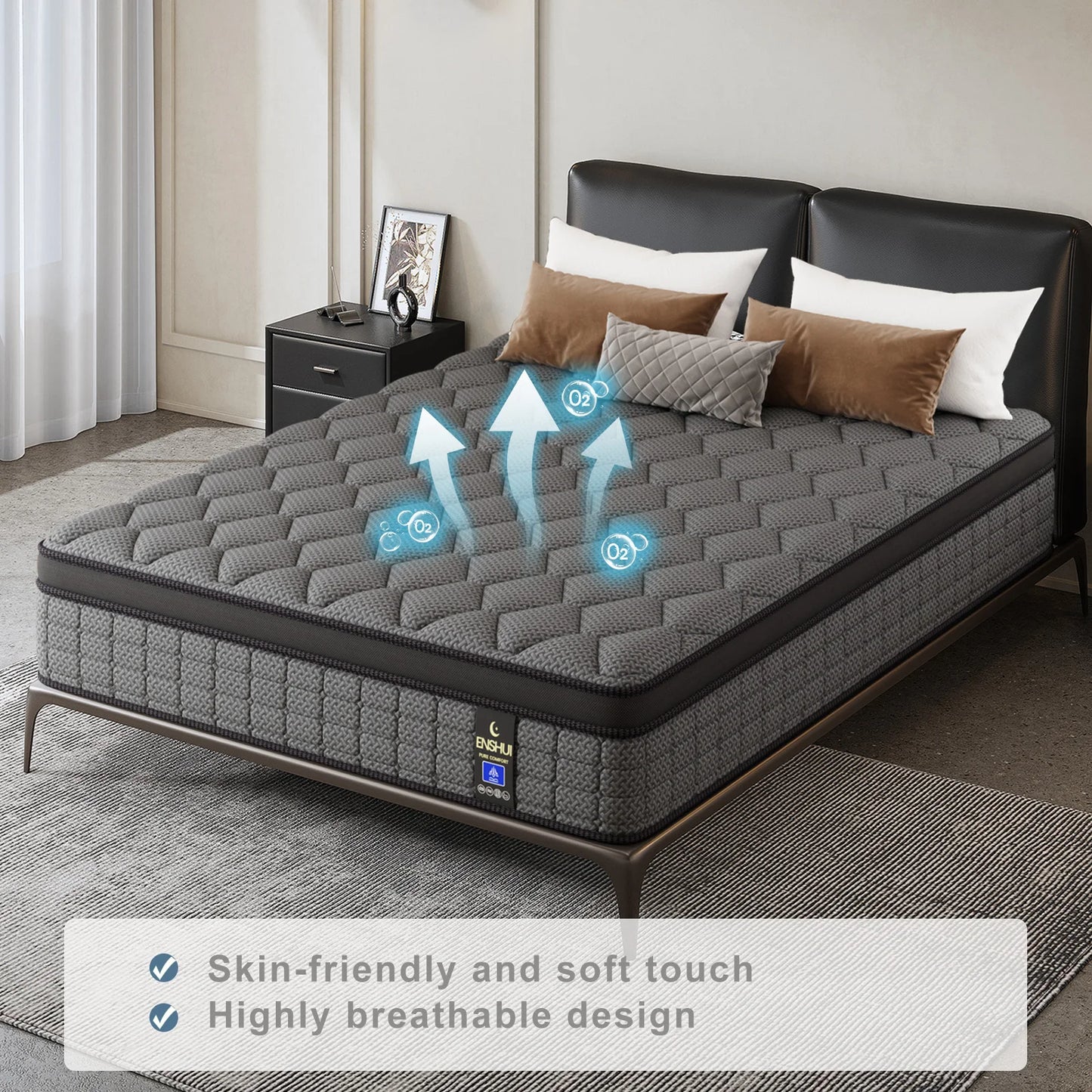 Memory Foam Hybrid Pocket Spring Mattress For Back Pain Relief