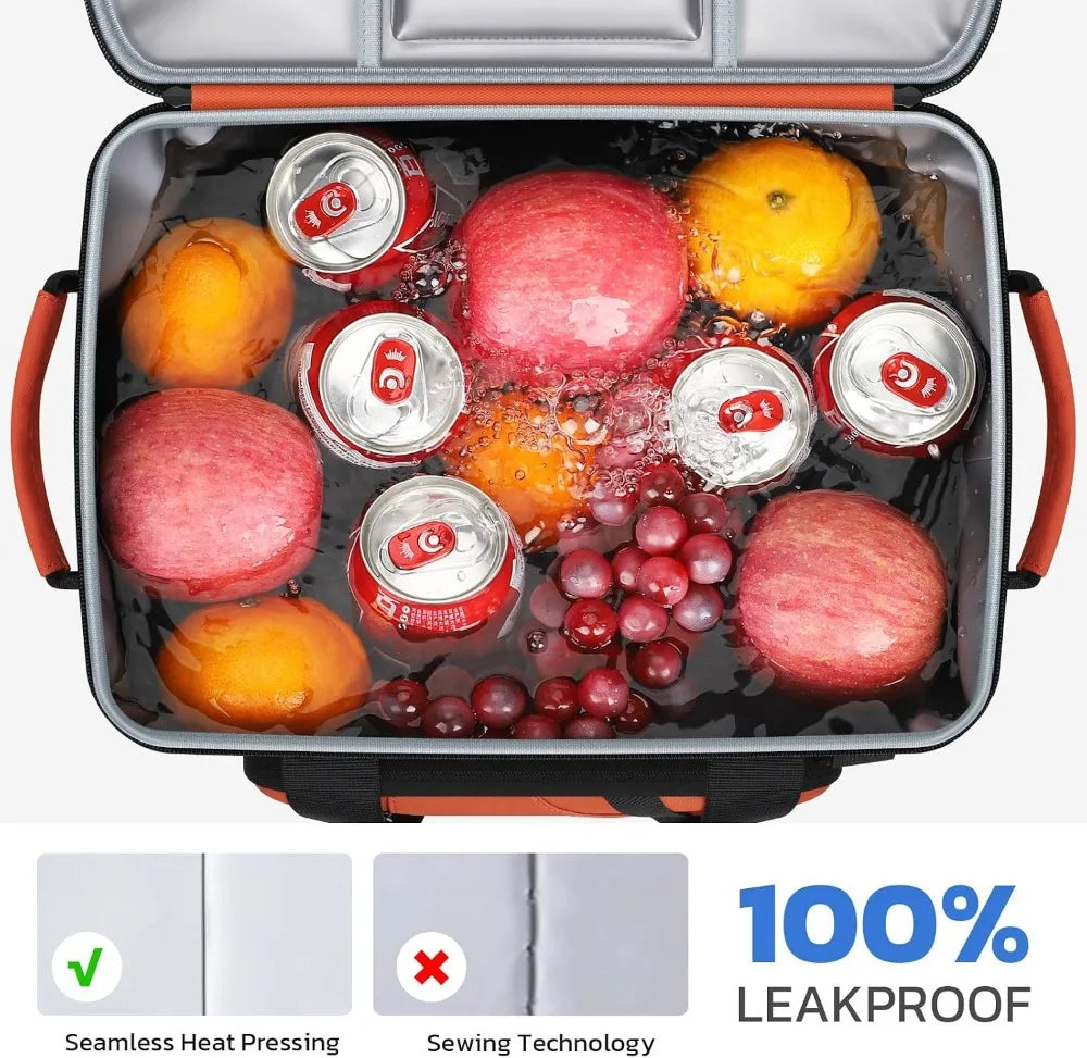 Leakproof Insulated Cooler Bag 30 Can Capacity With Bottle Opener