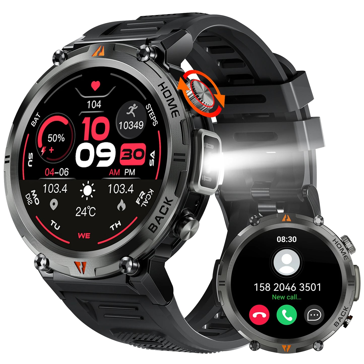 LaNikar KE3 Smart Watch Bluetooth Call Health Monitor