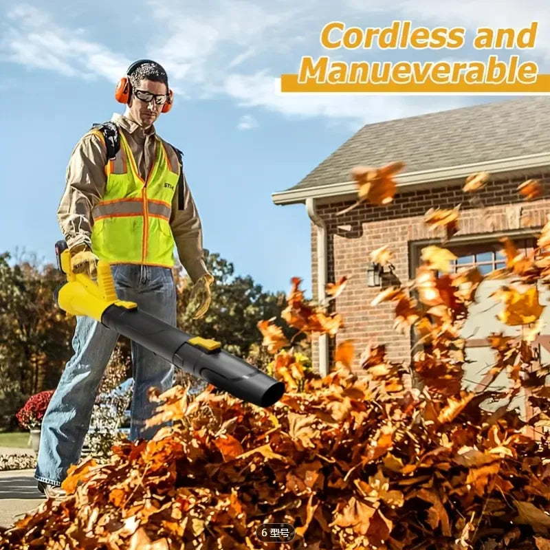 Cordless Leaf Blower 20V With Charger And 6 Speed Modes