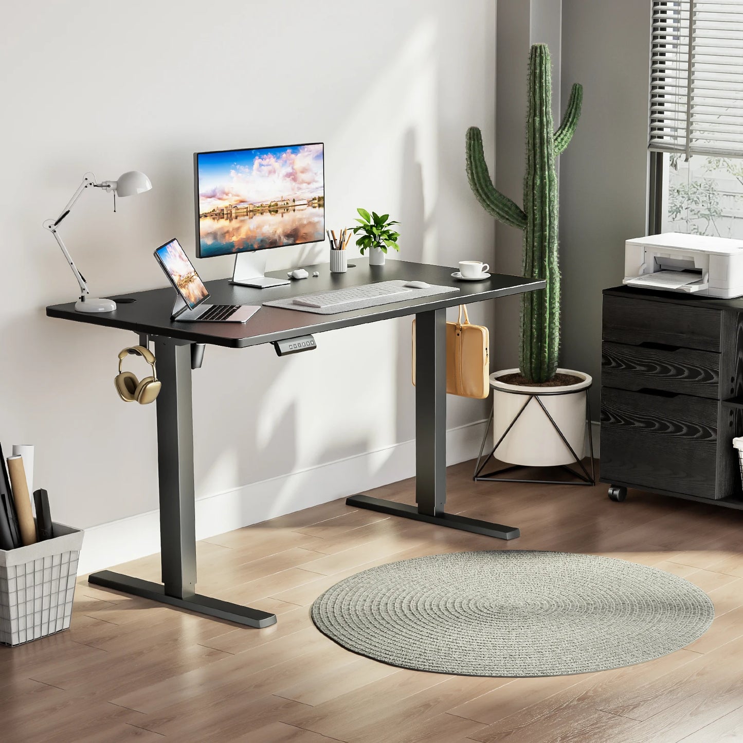 JHK Ergonomic Electric Standing Desk Height Adjustable Computer Desk