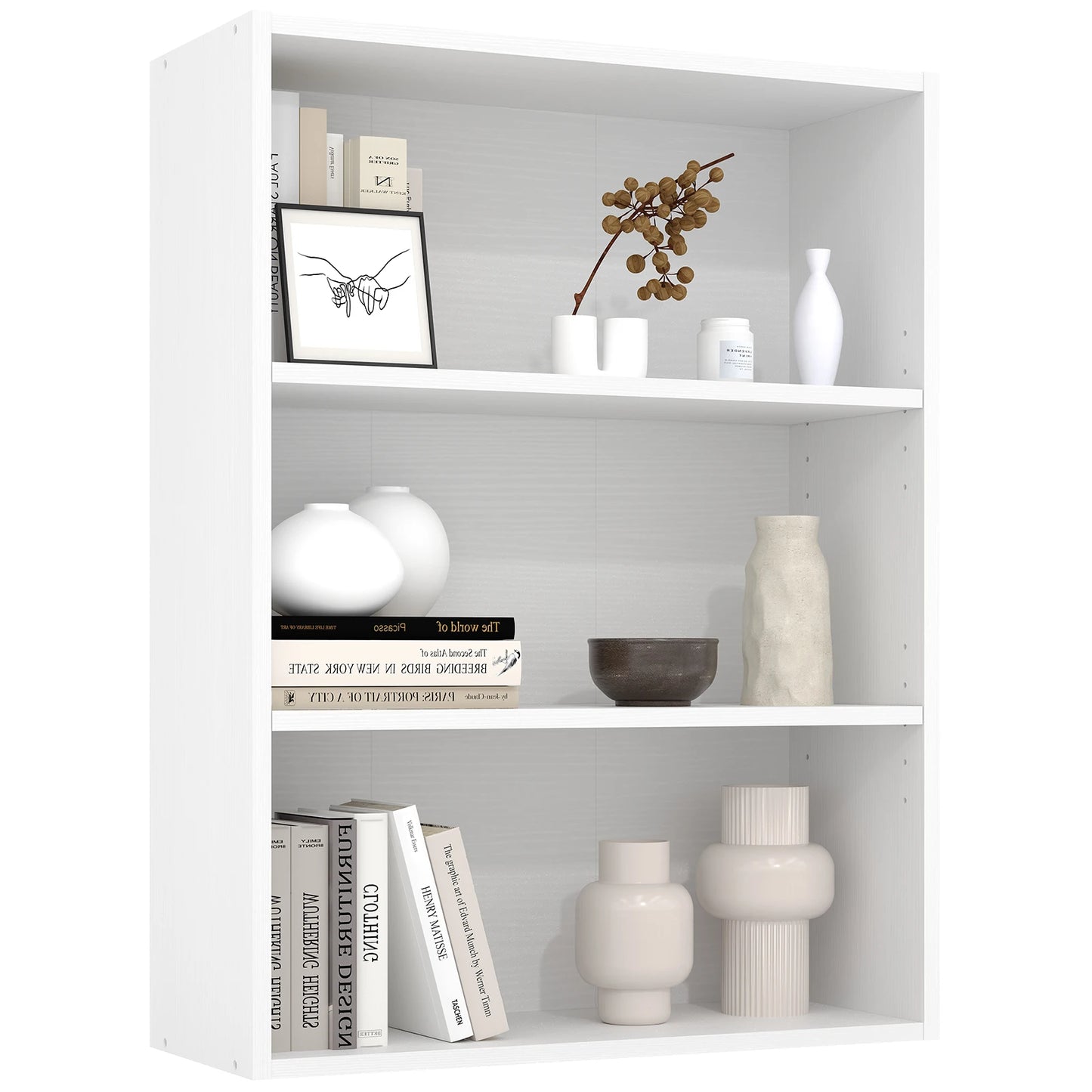 MCQ Wooden Five Tier Bookshelf Storage For Living Room