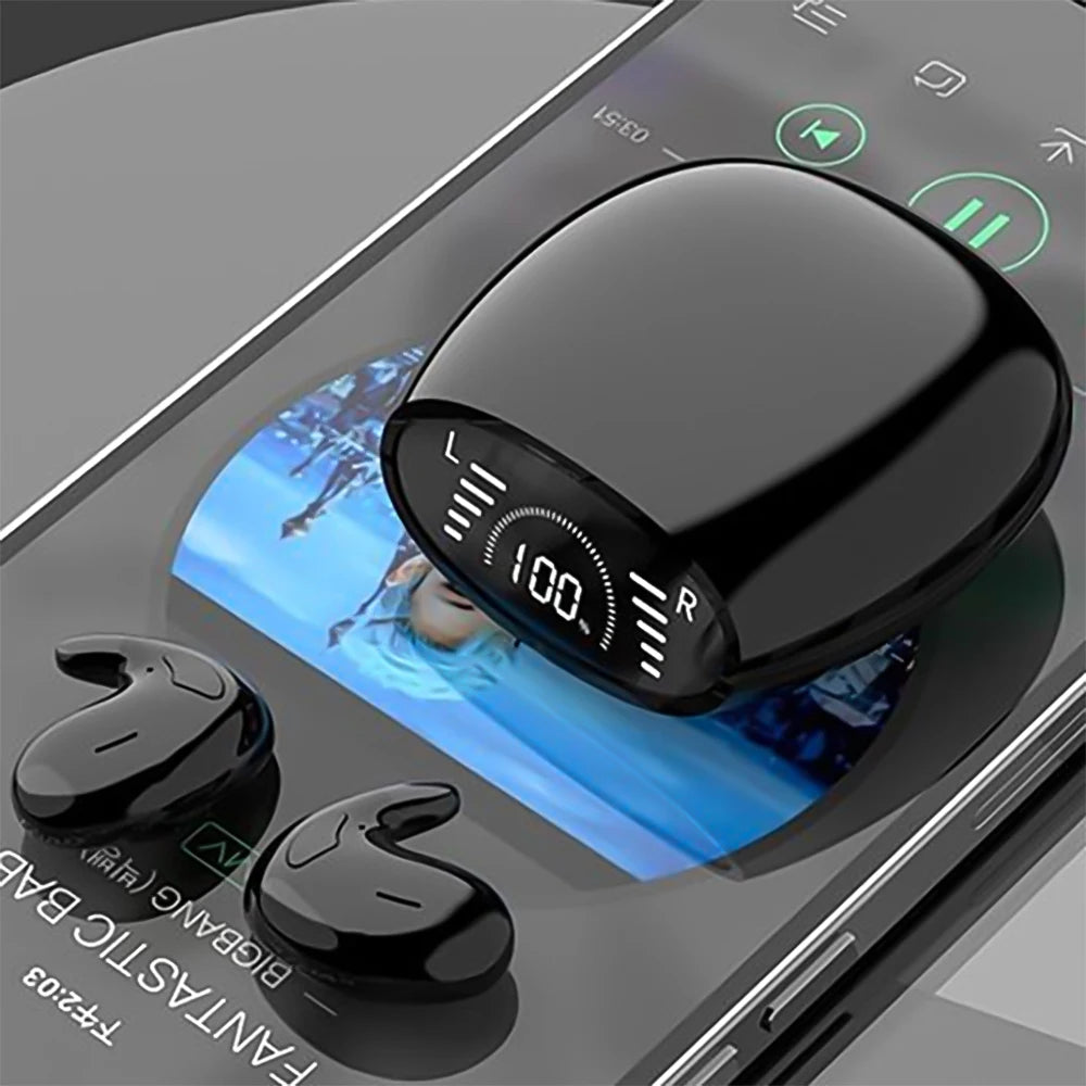 Shuke Sleep Headphones Wireless Bluetooth Invisible Earbuds ANC Waterproof