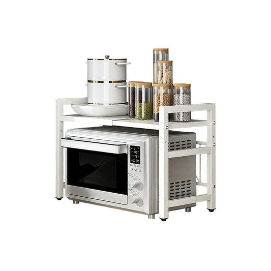 Expandable Microwave Shelf Organizer BKSL Rustproof Moisture Resistant