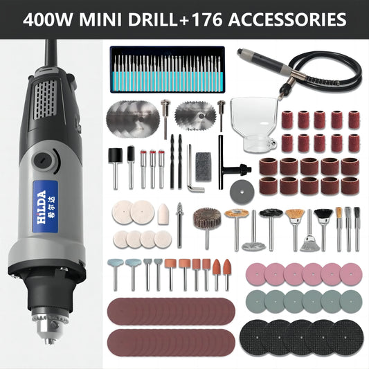HILDA 500W Rotary Tool Kit For Cutting Sanding Engraving