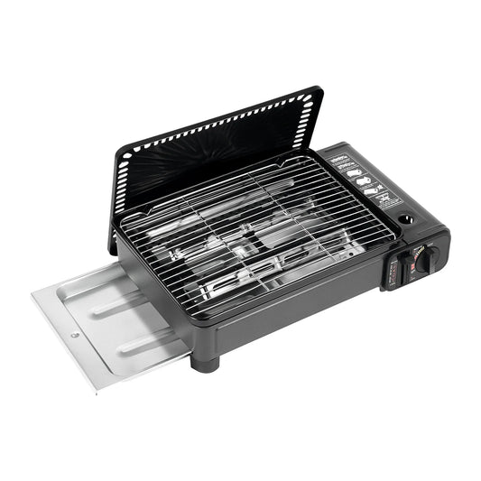 Portable Butane Gas Stove For Camping Stainless Steel Outdoor Cooking