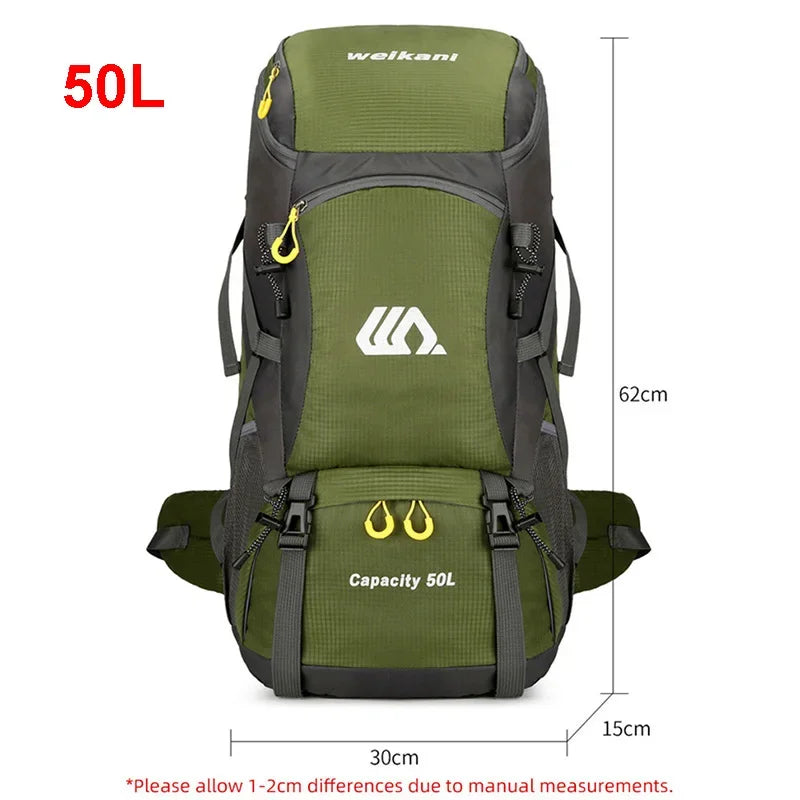 Scione Waterproof Travel Backpack For Hiking And Camping Outdoors