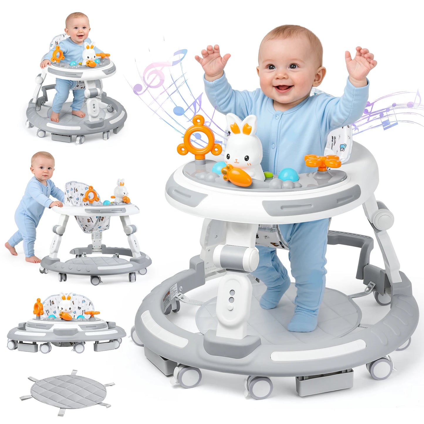 Safety 4 In 1 Baby Walker And Play Center AdjustableHeights