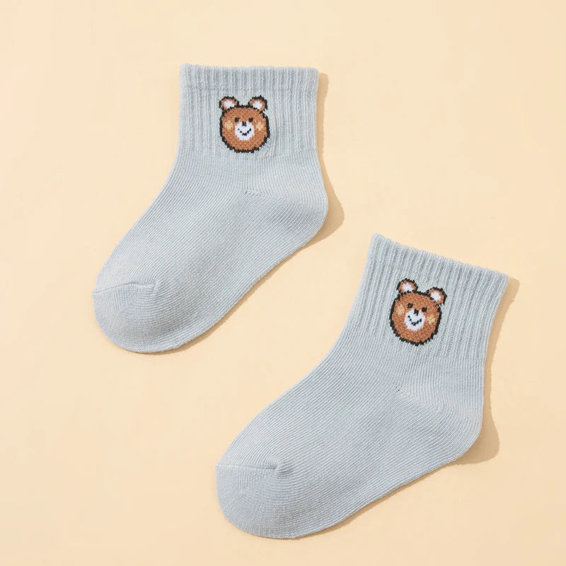 Little Bear Baby Socks Unisex Casual Everyday 10 Pairs