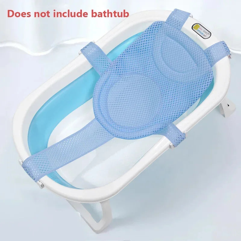 Baby Bath Net Mat Adjustable Bathtub Pillow Seat Cushion