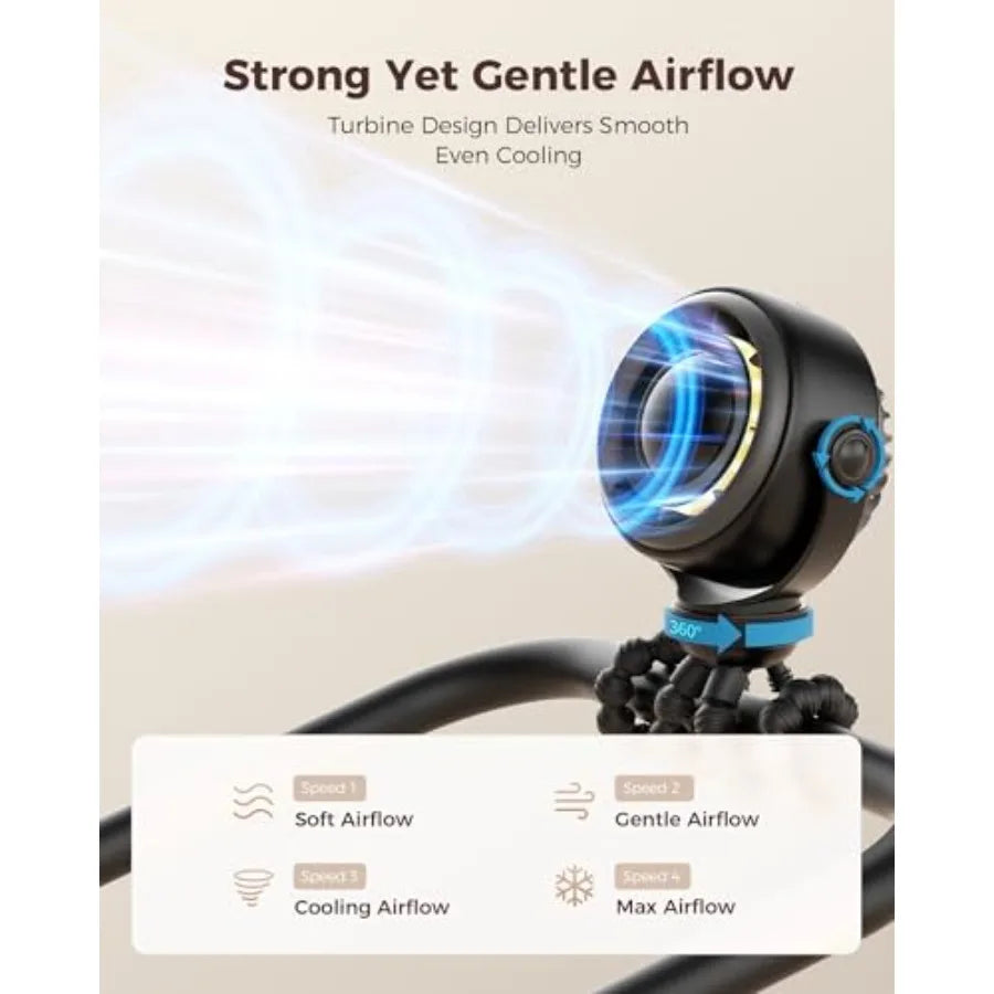 Baby Stroller Fan Clip On 360 Degree Portable